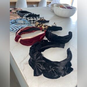 Elegant Velvet and Satin Headband Set